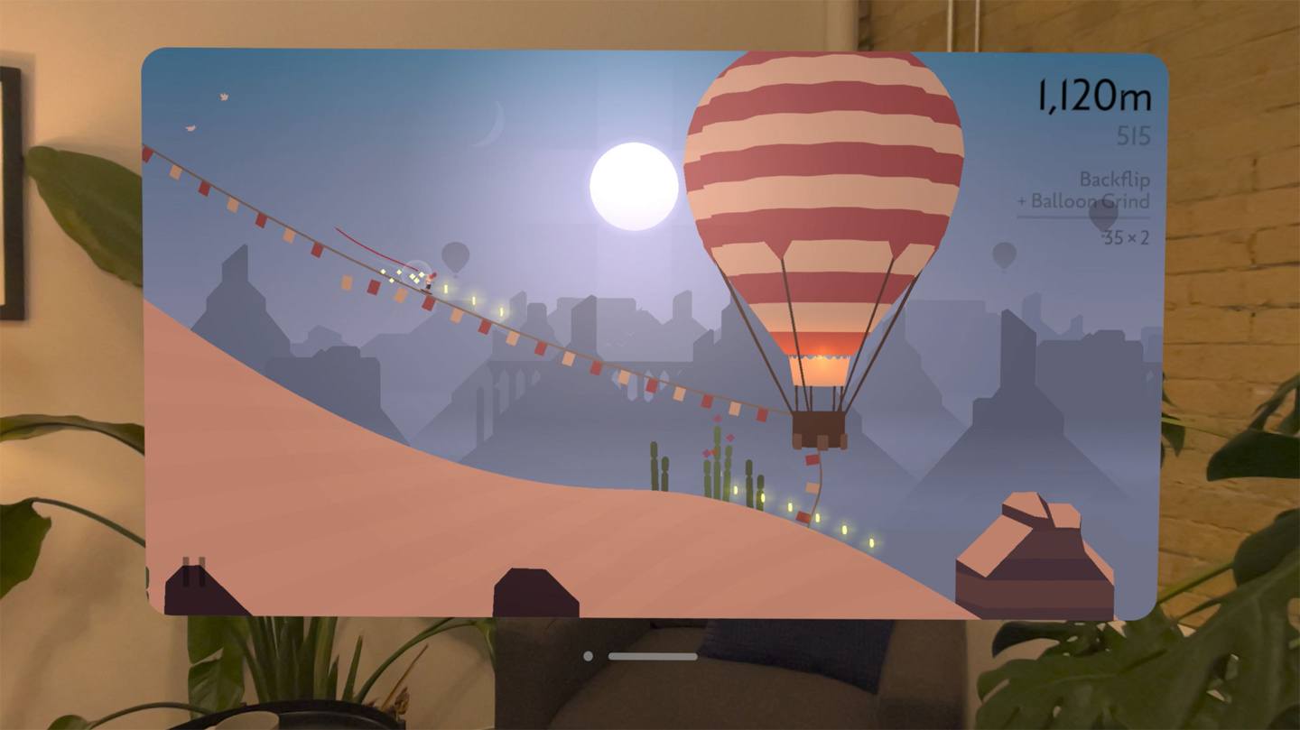 體育博彩:支持 Vision Pro 頭顯,蘋果 Apple Arcade 訂閲服務新增《Alto's Odyssey》等 3 款遊戯