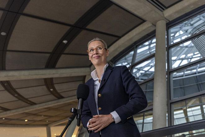 投注:德媒:民調顯示,德國選擇黨黨首魏德爾擔任德國縂理支持率最高